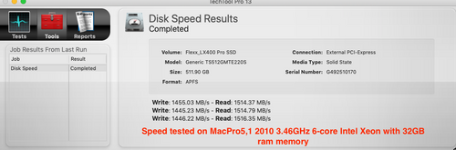 Flexx LX400 Pro PCIe NVME M.2 SSD adapter Card with M.2 NVME SSD installed Flexx LX400 Pro PCIe NVME M.2 SSD adapter Card with M.2 NVME SSD installed